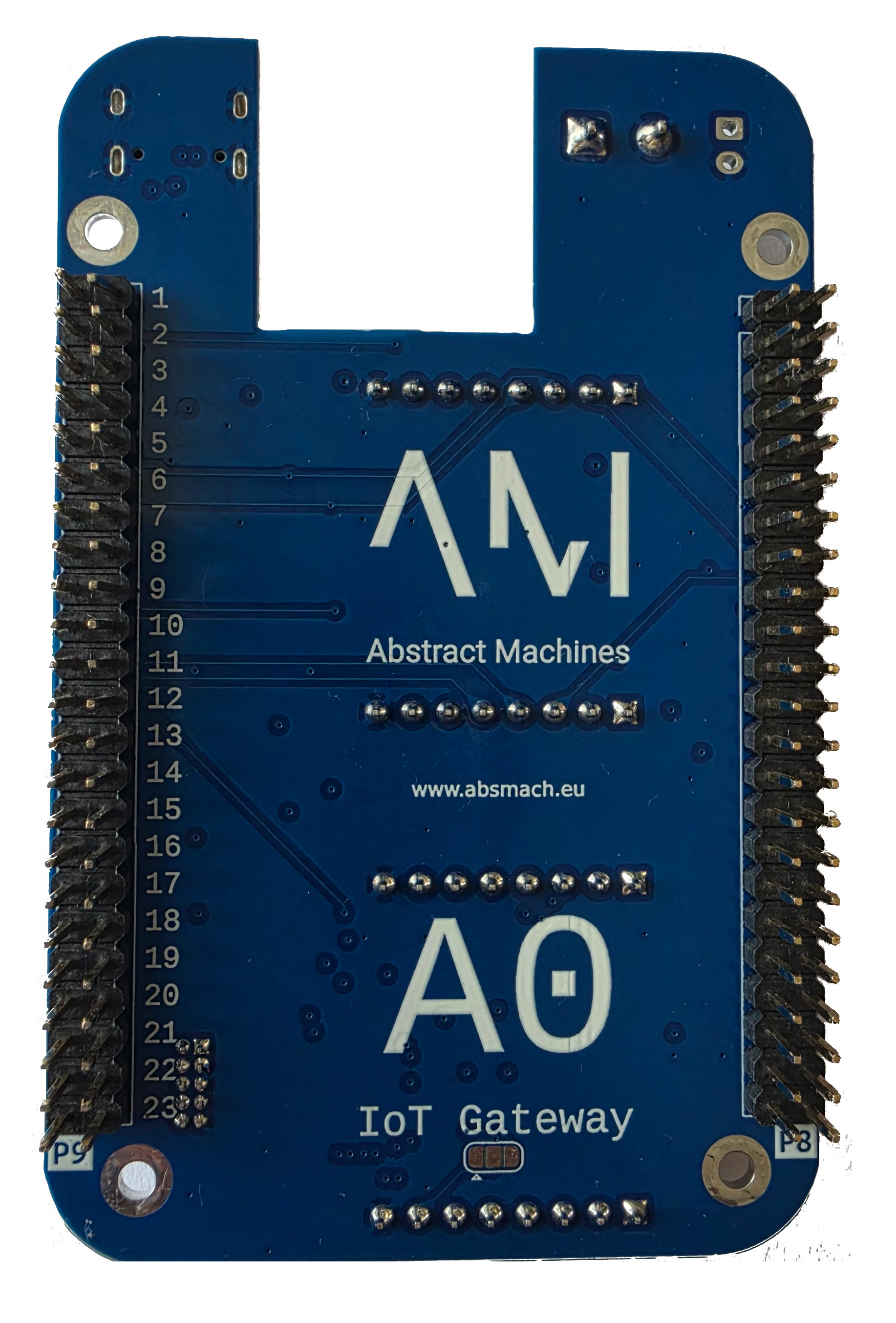 A0 Back Fabricated PCB
