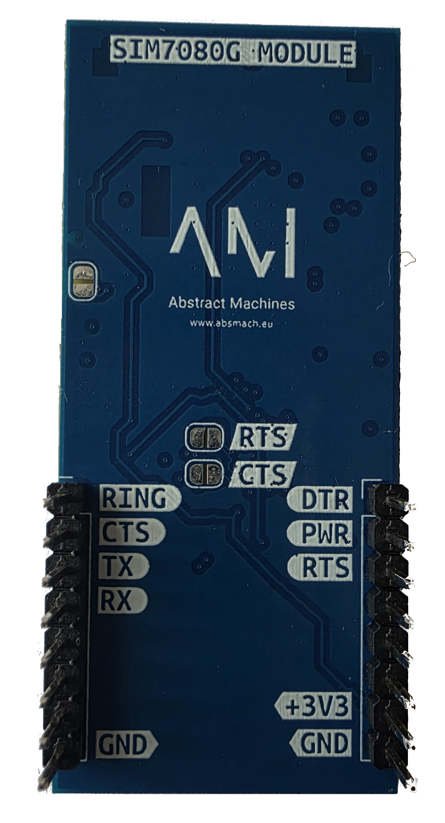 SIM7080G Back Fabricated PCB