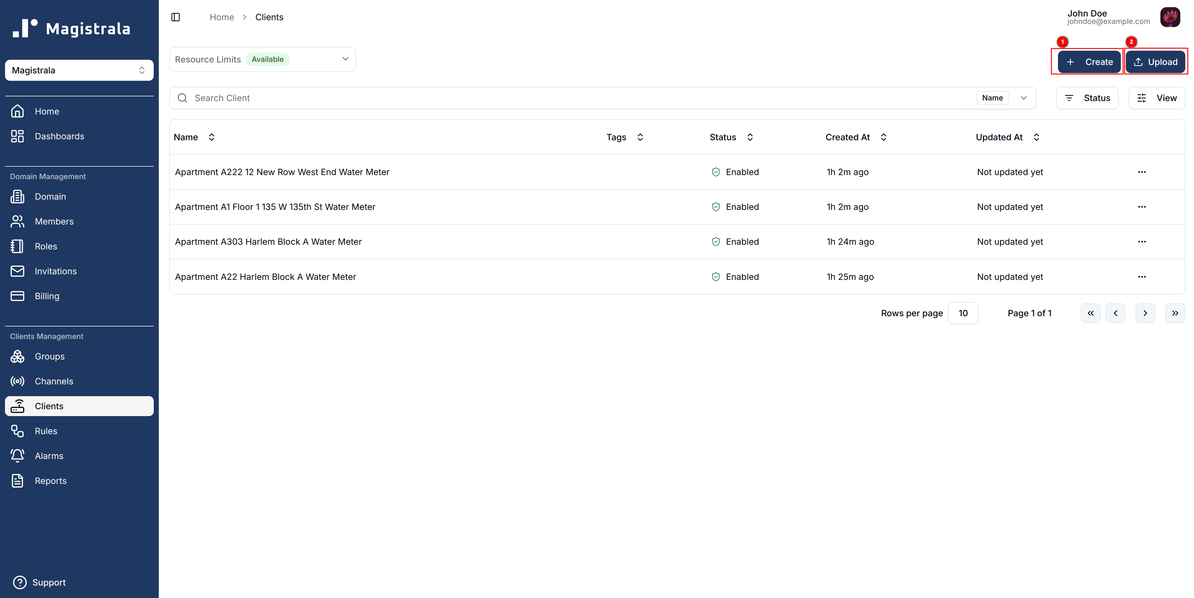Create client