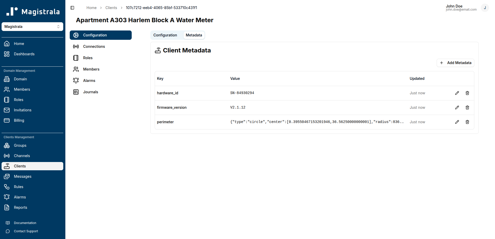 Client Metadata