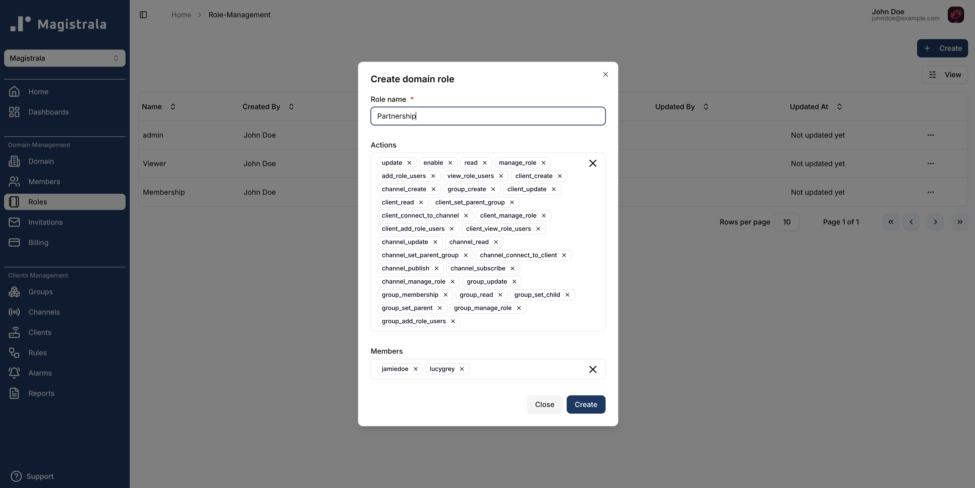 Create Domain Role