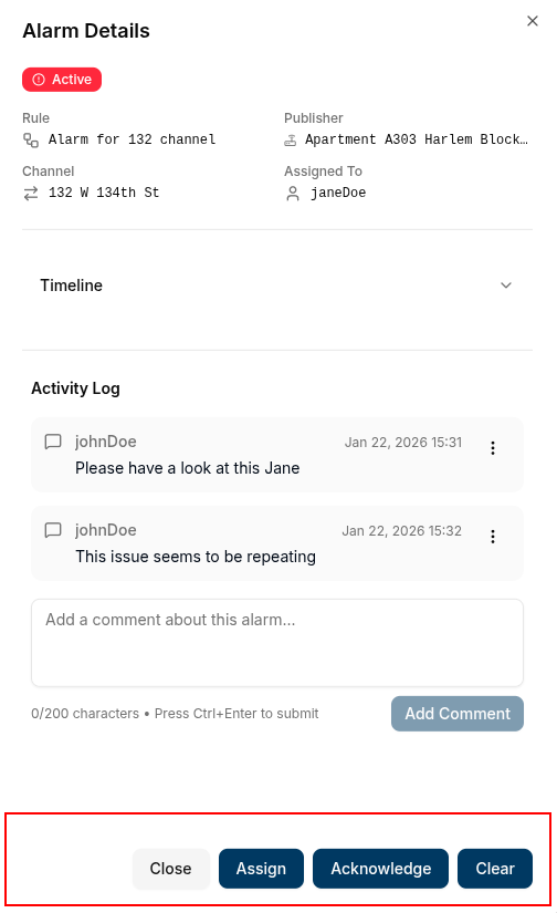 Quick actions