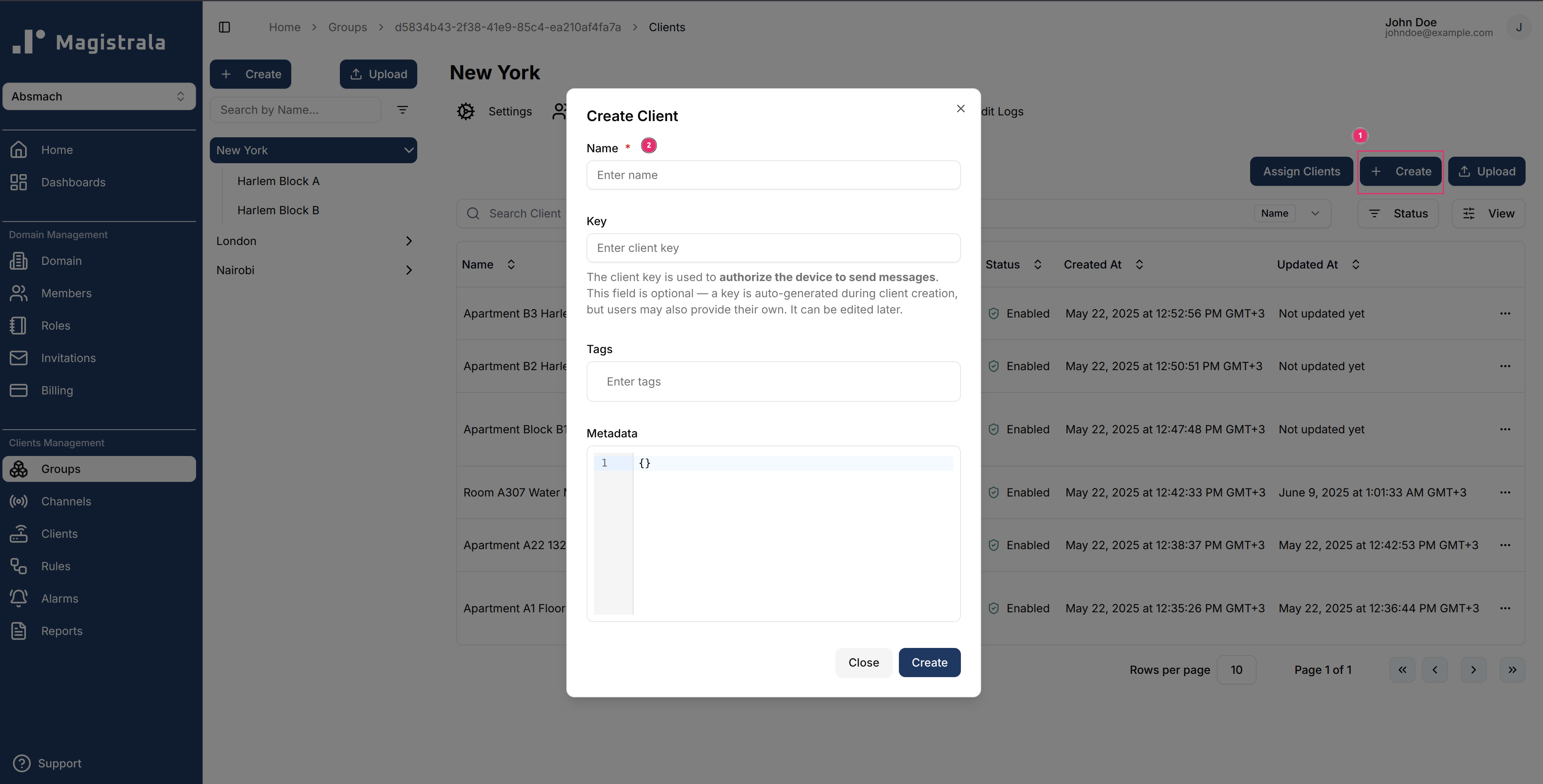 Create Client