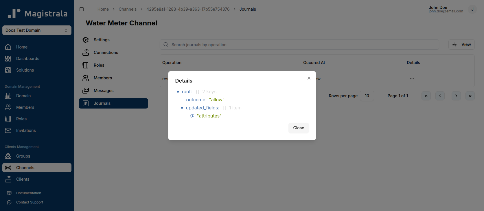 View Channel Audit Log Actions