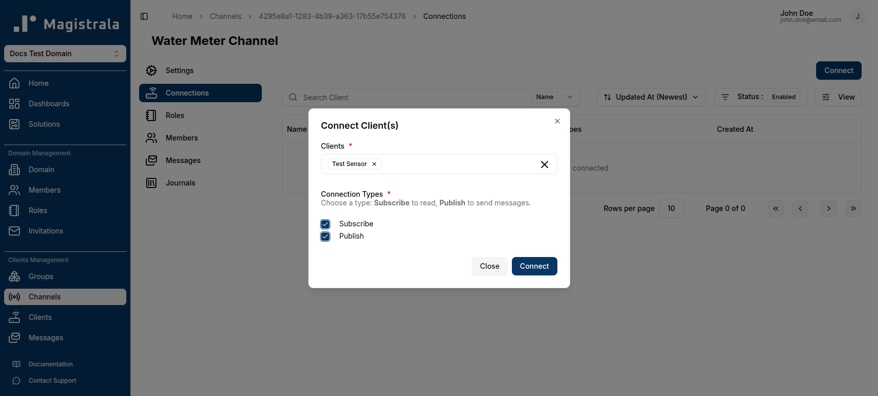 Connect client