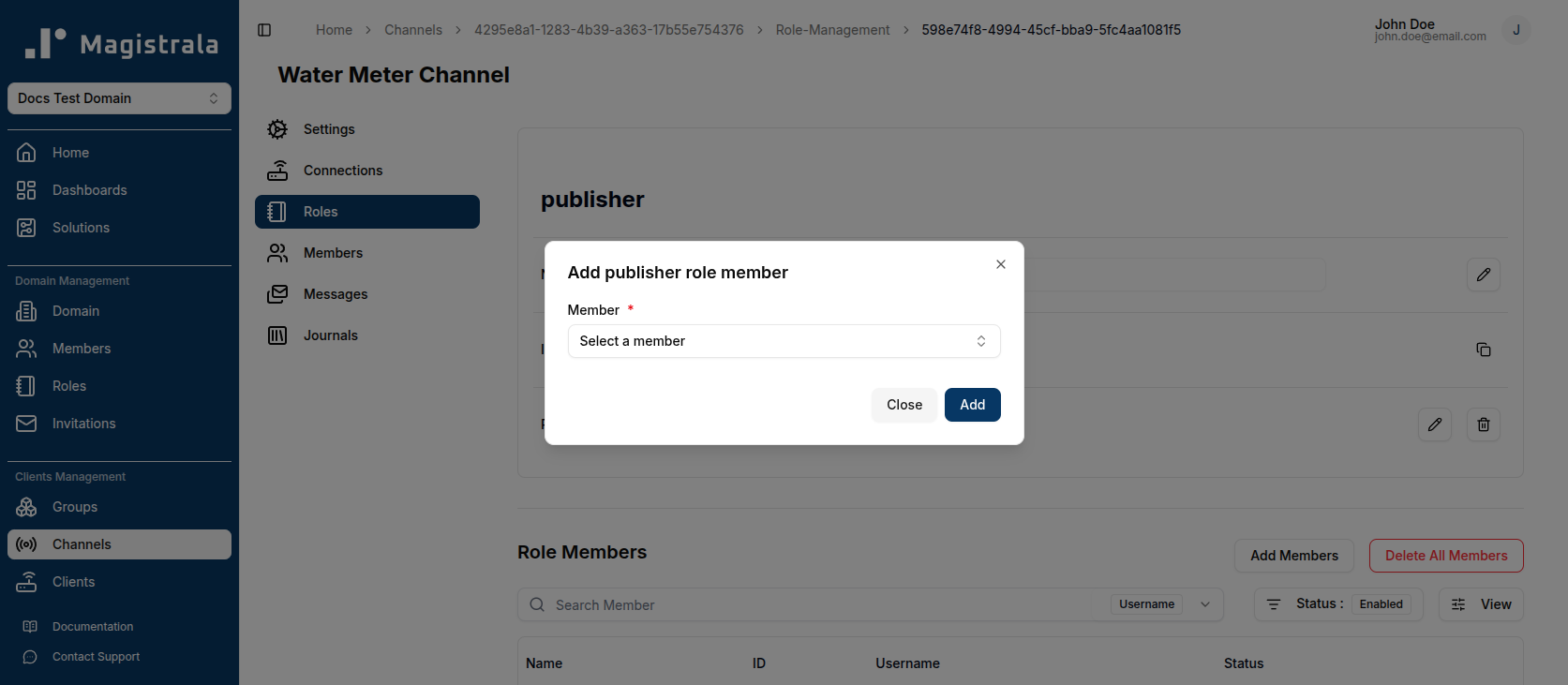 Channel role add members