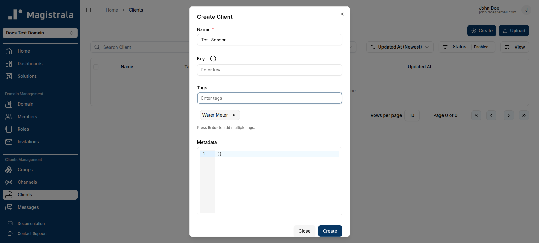 Client information