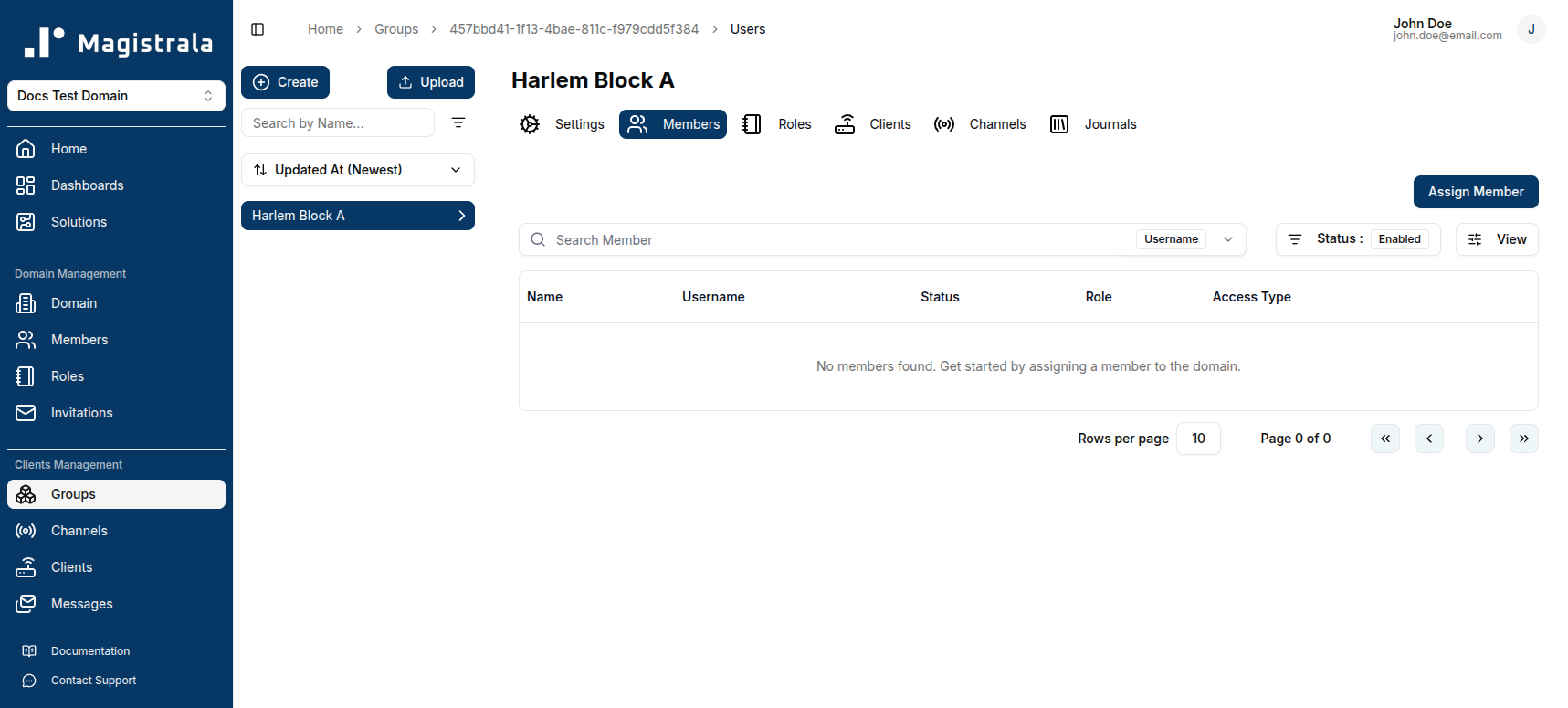 View Group Users