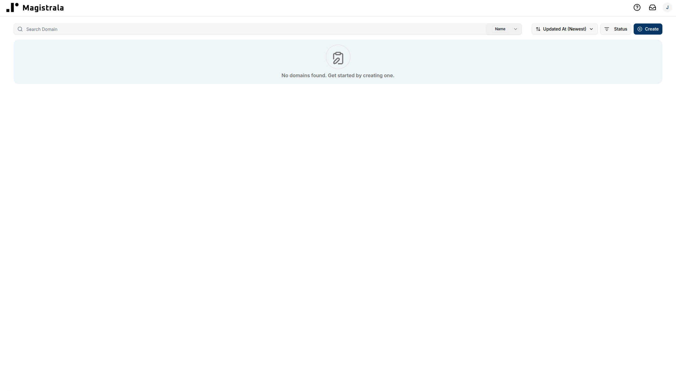 Domain Homepage