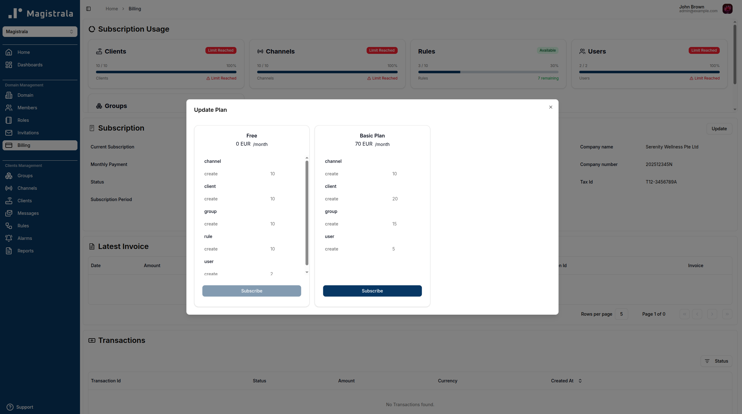 Billing-plans