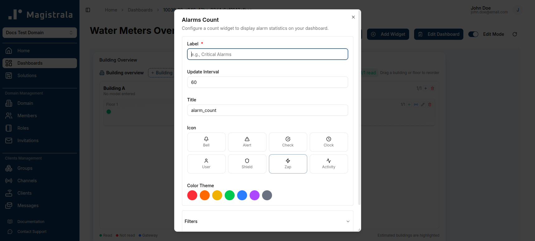 Create Alarm Count