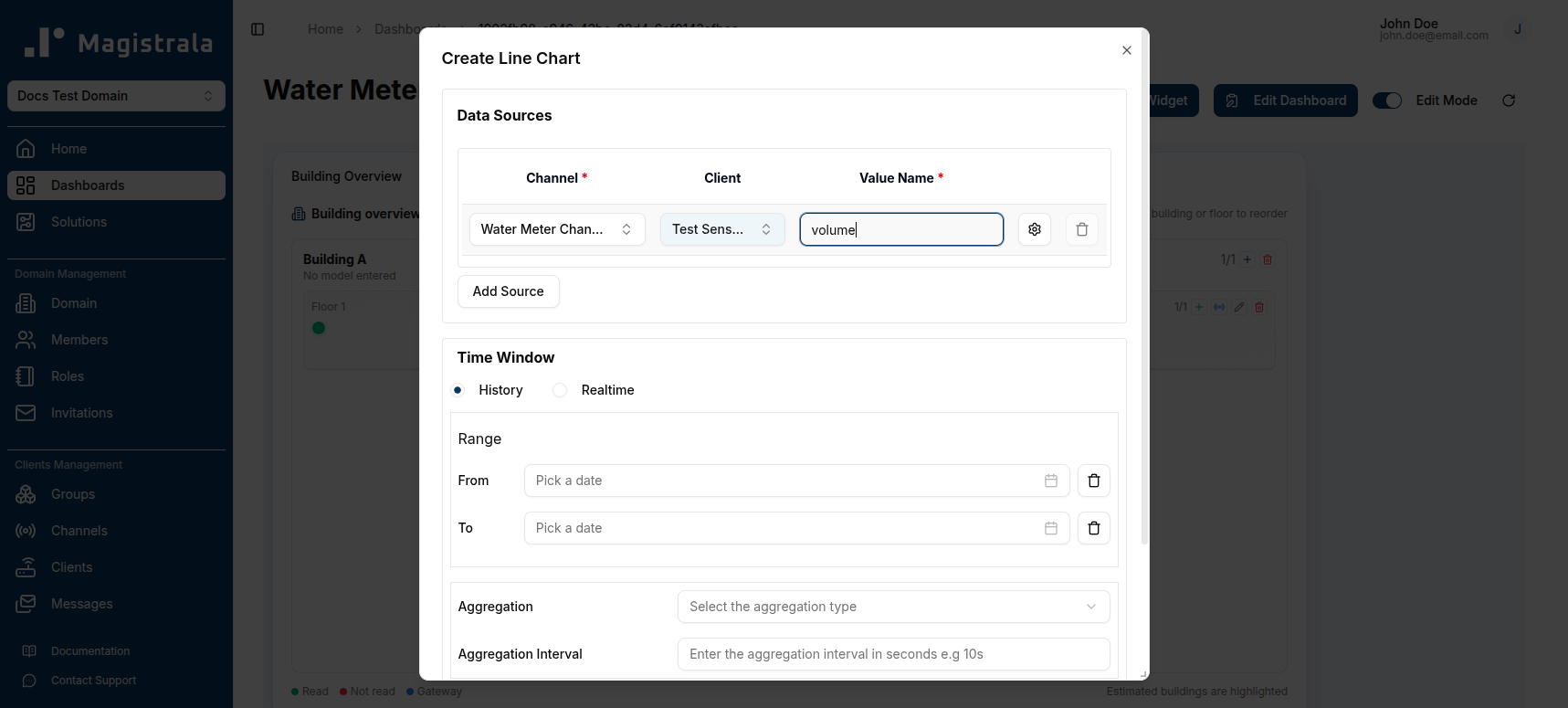 Line data source