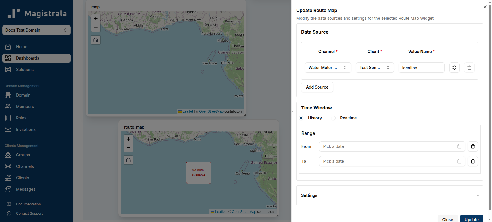 Edit Route Map