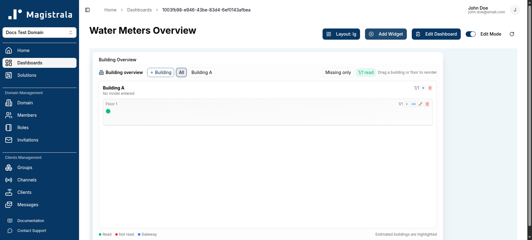 Edit Dashboard