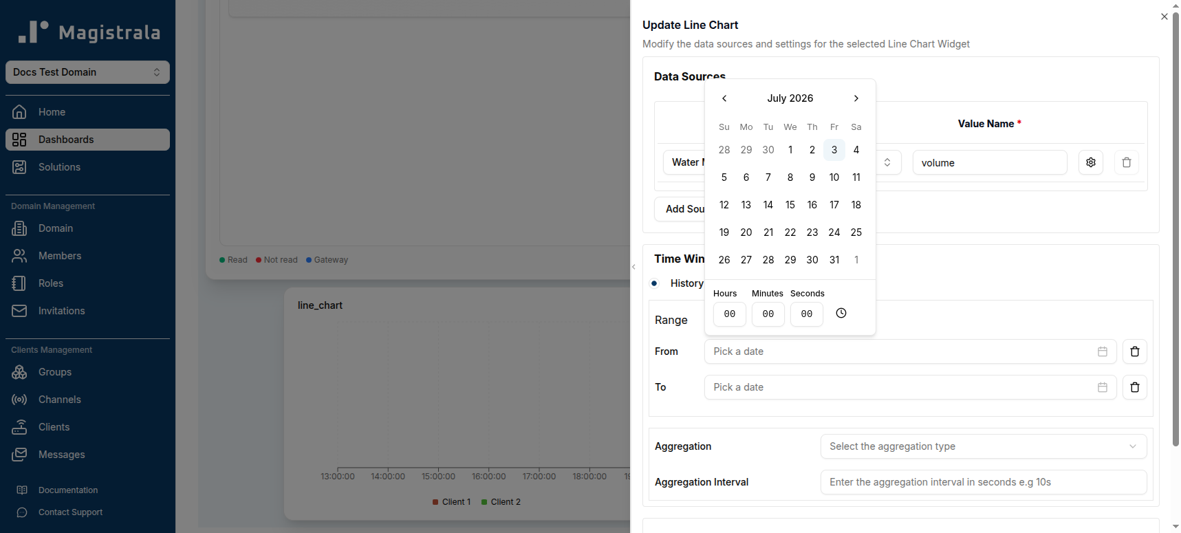 Edit time window