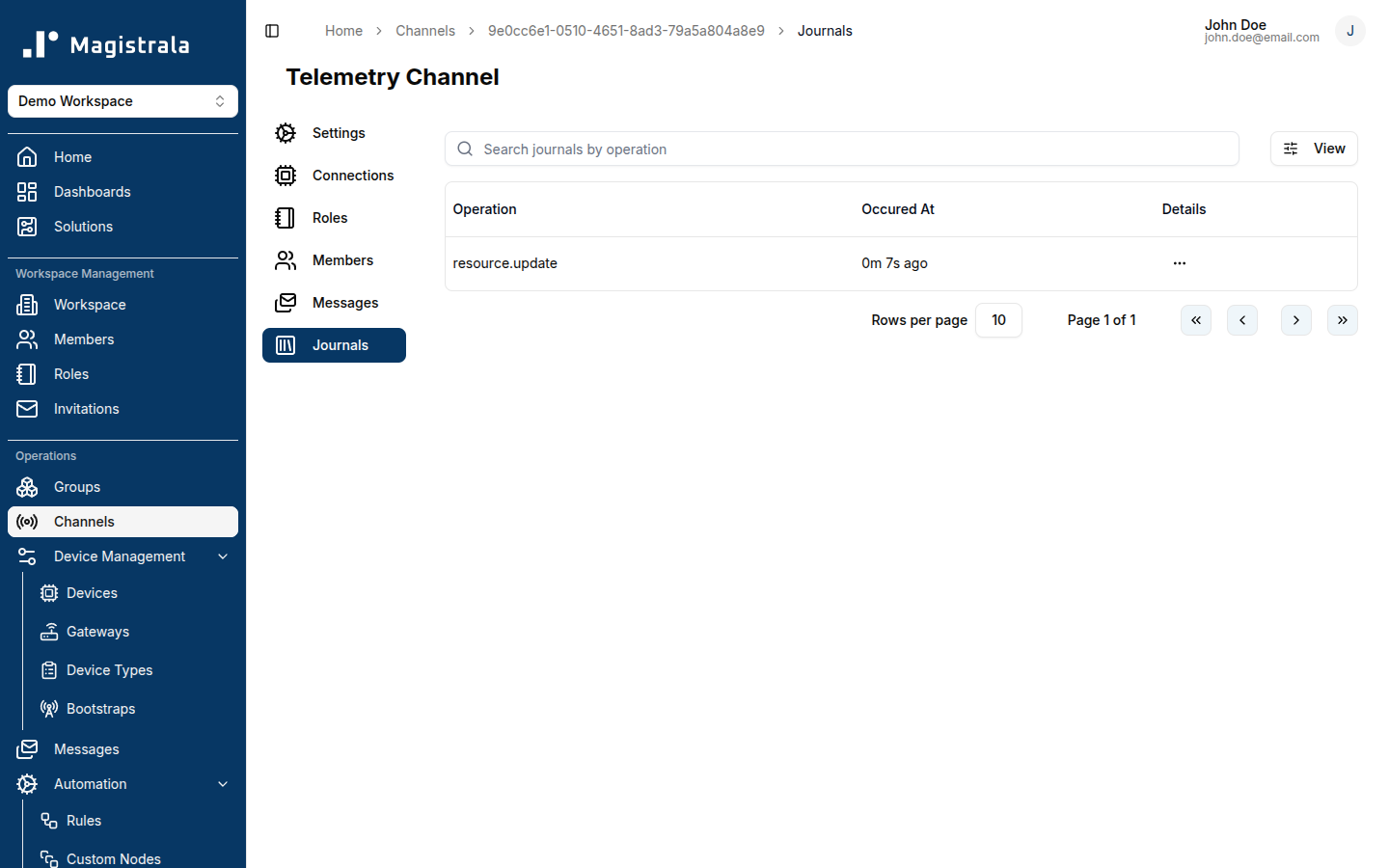 Channel Audit Logs