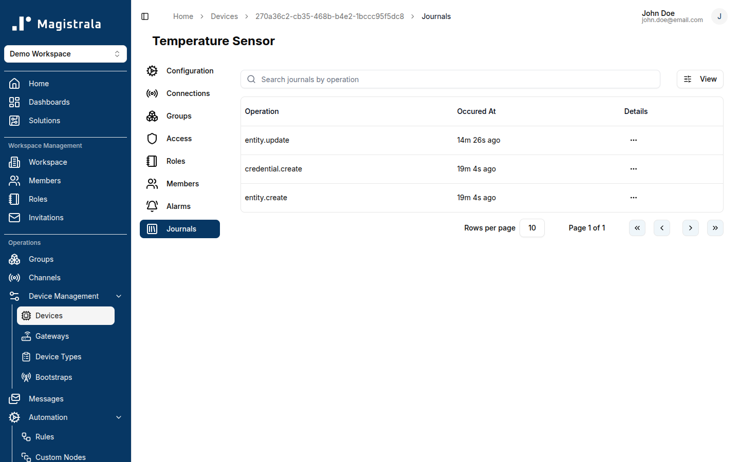Device Audit Logs