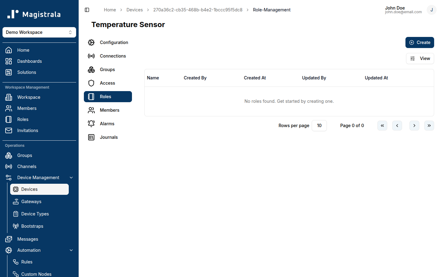 Create device role