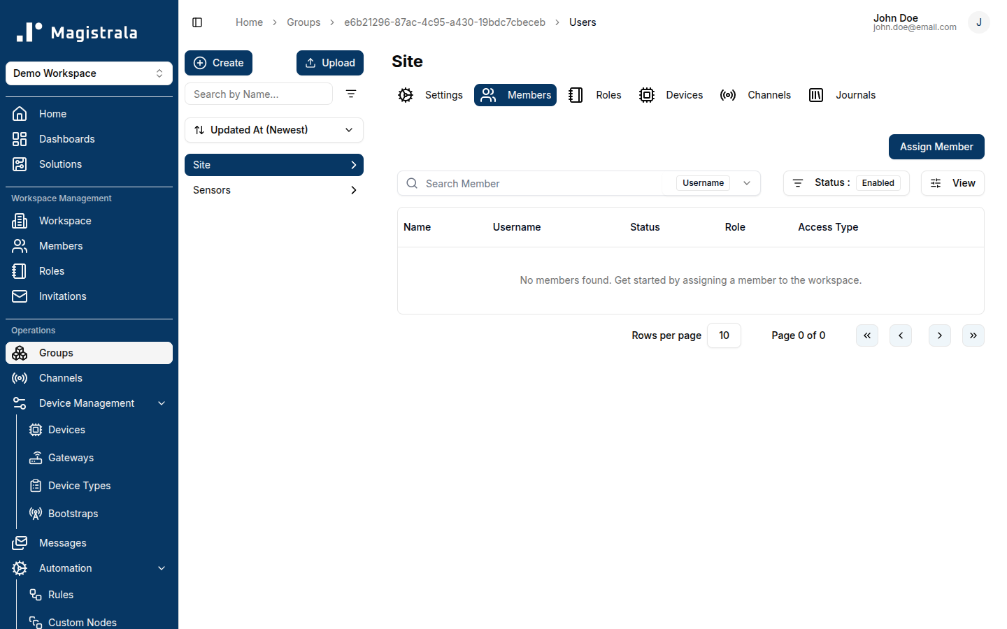 View Group Users
