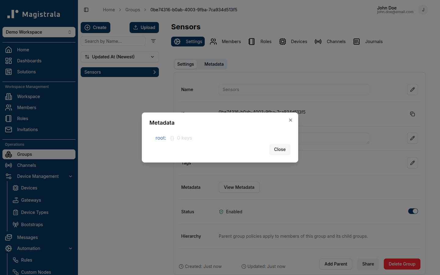 Group Metadata