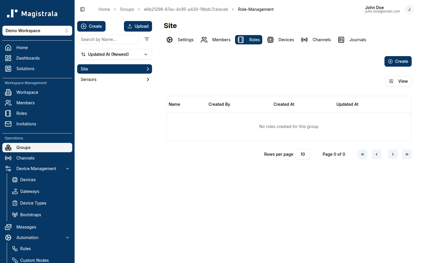 Create Group Role