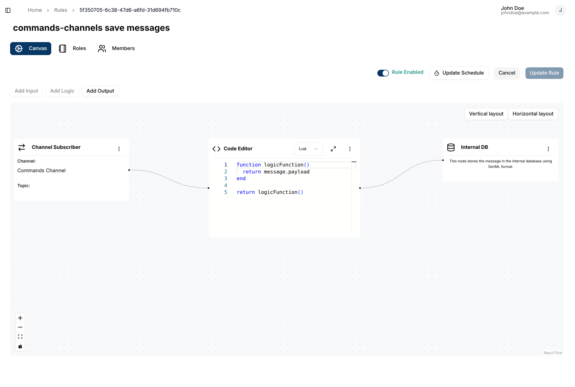 Disable rule in rule page