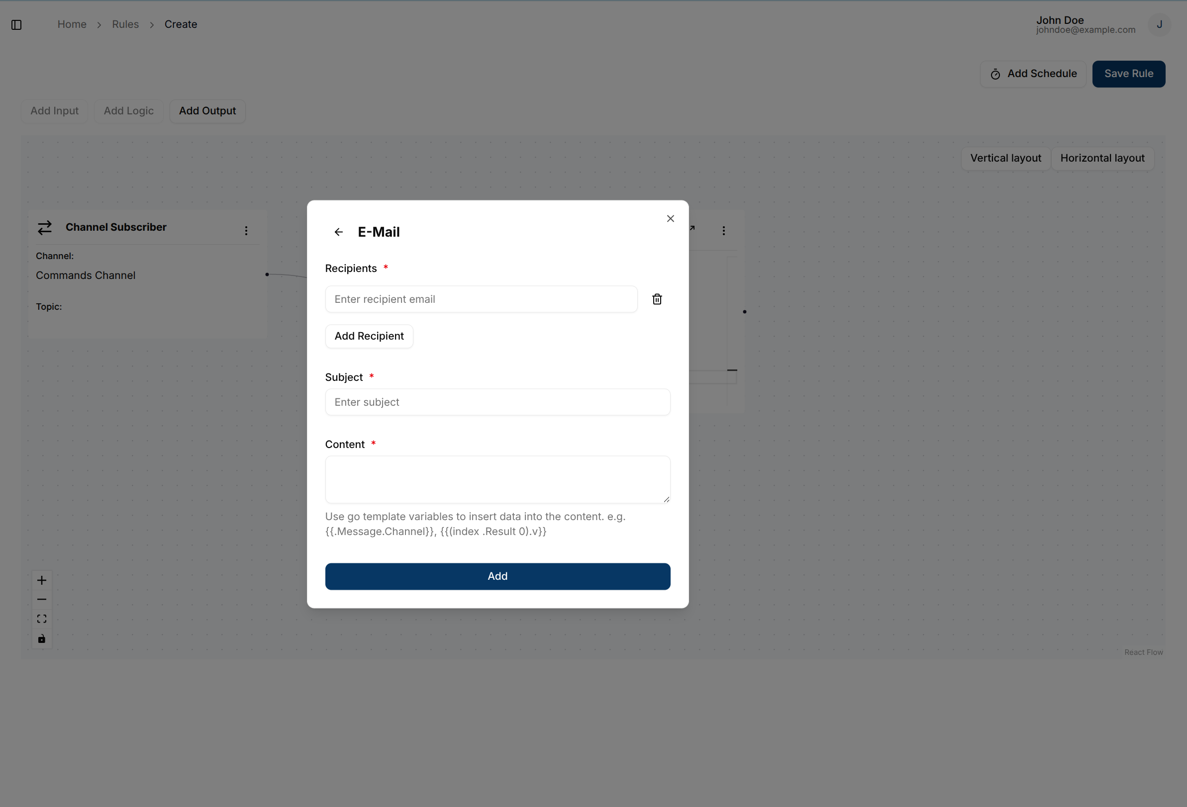 email variables