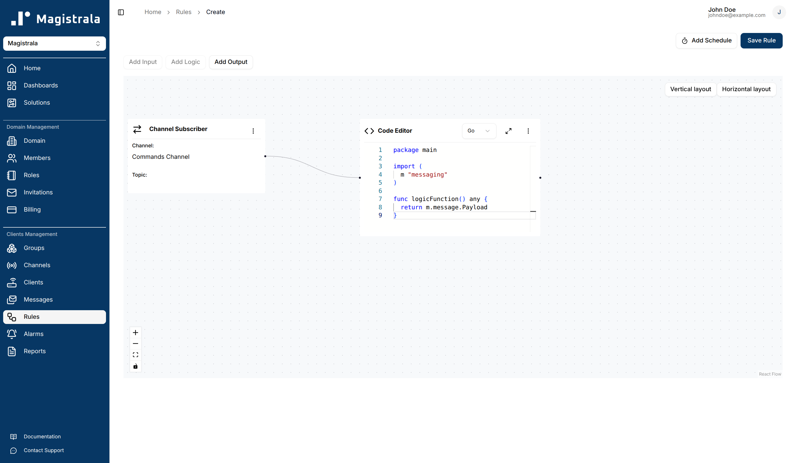 go editor node