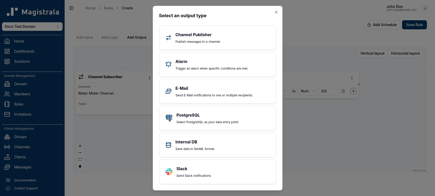 select output